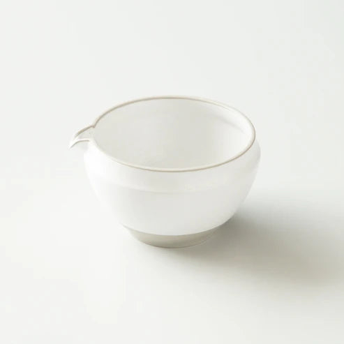 Katakuchi Matcha Bowl - Kumoi White