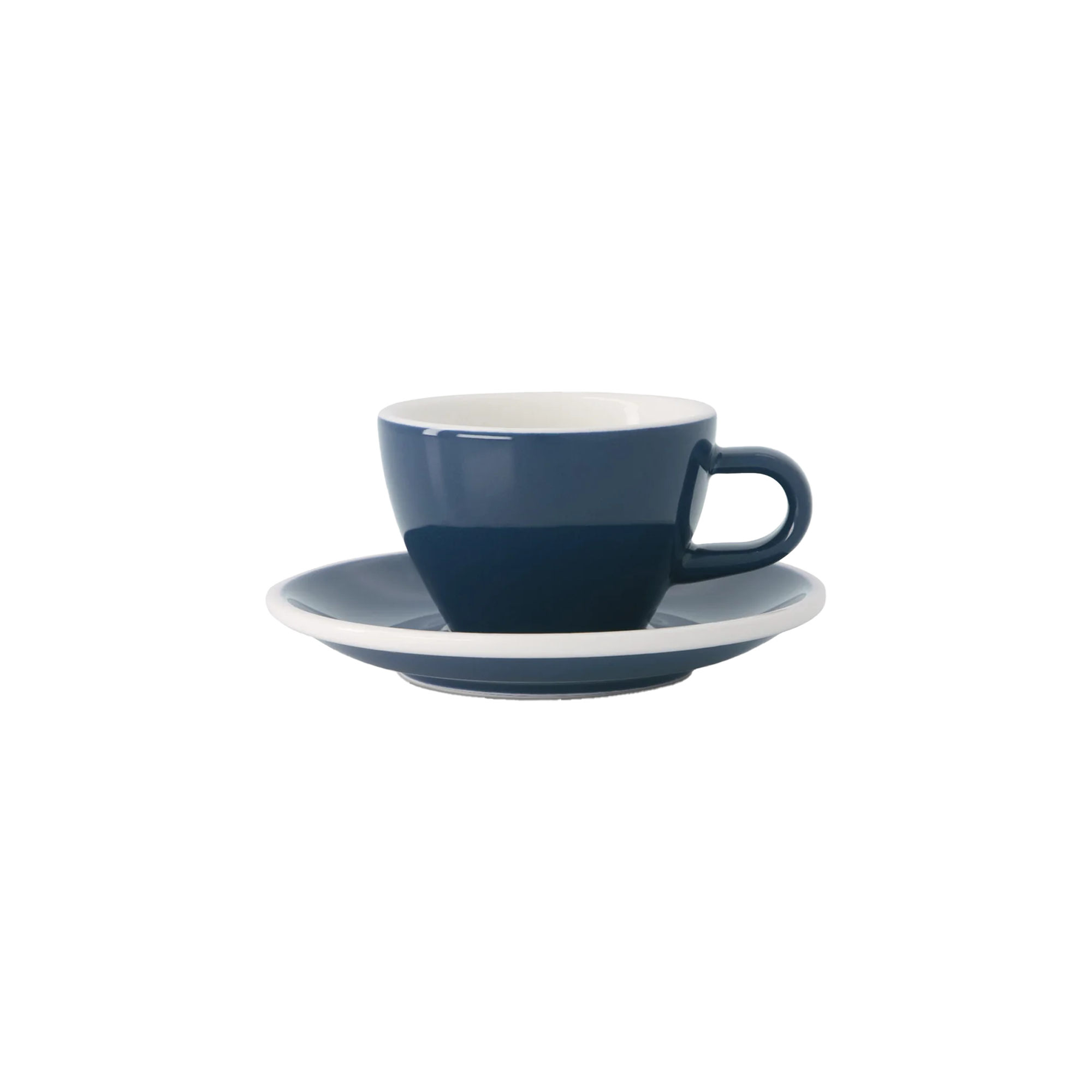 Classic Range Flat White Cup Whale 150ml - Dark Blue
