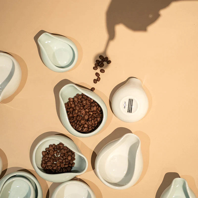 Beans Dosing Trays Set of 2 - White