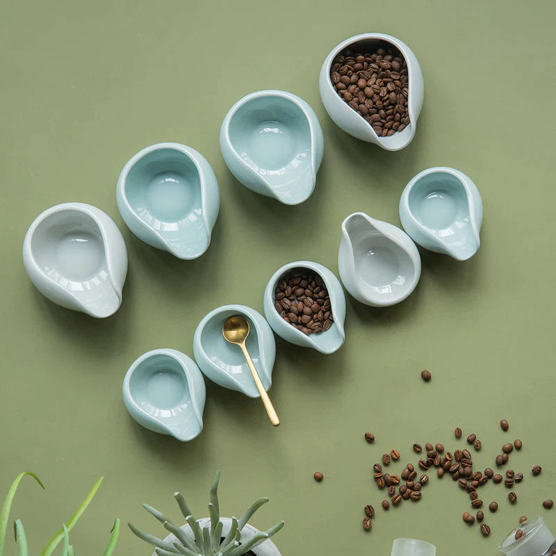 Beans Dosing Trays Set of 2 - White