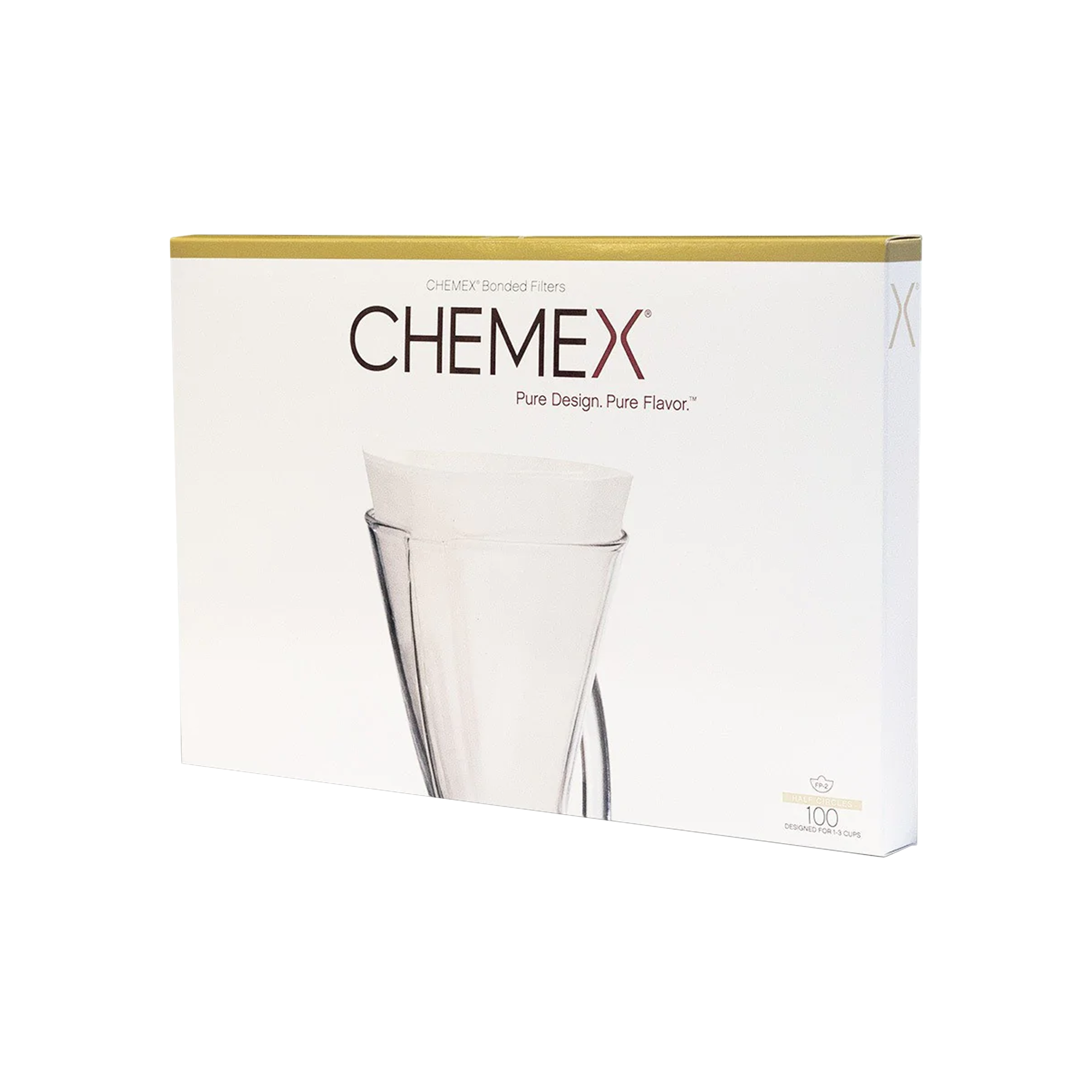 CHEMEX Filters 3cup 100pcs Square