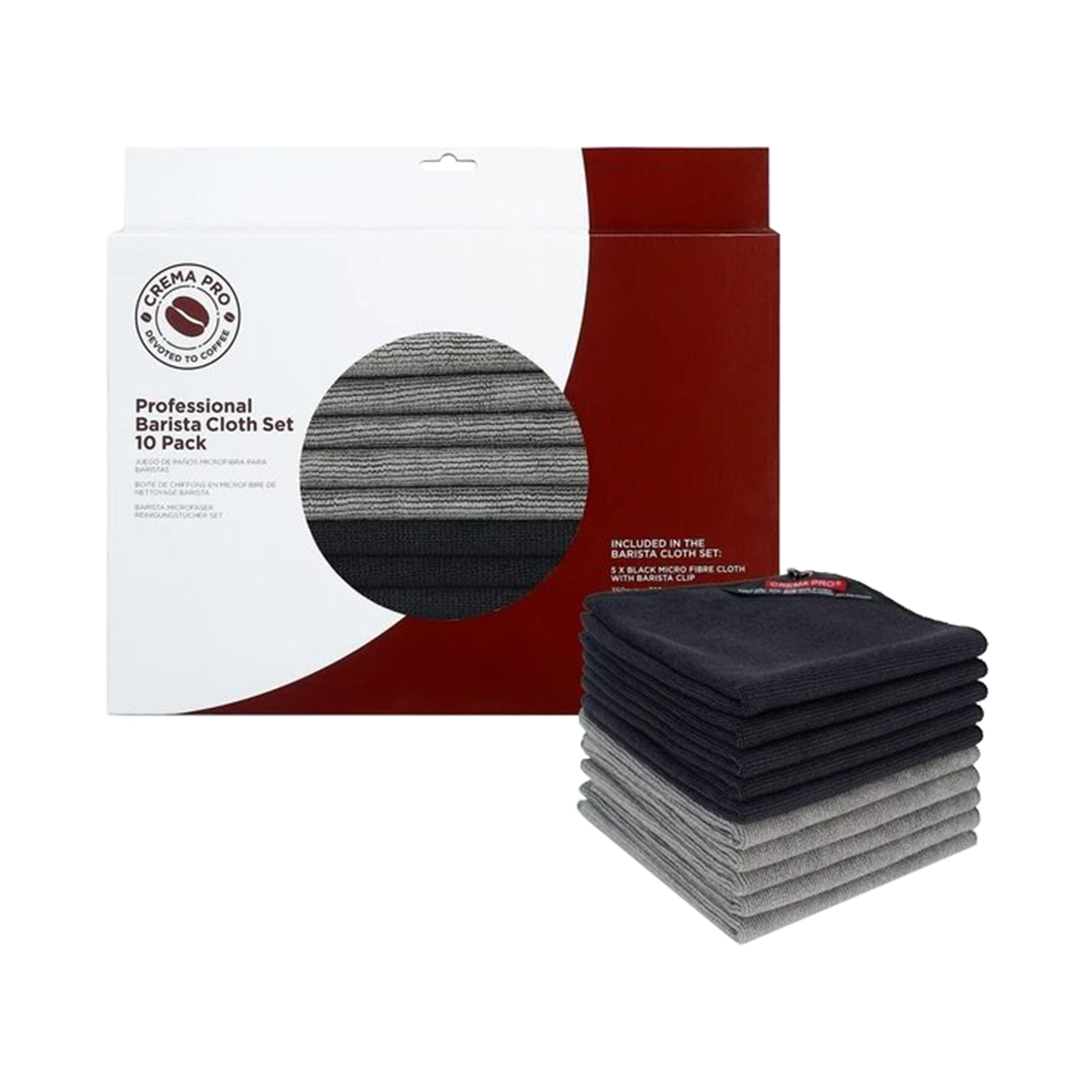 CremaPro Barista Micro Set - 10 Pack Cloth