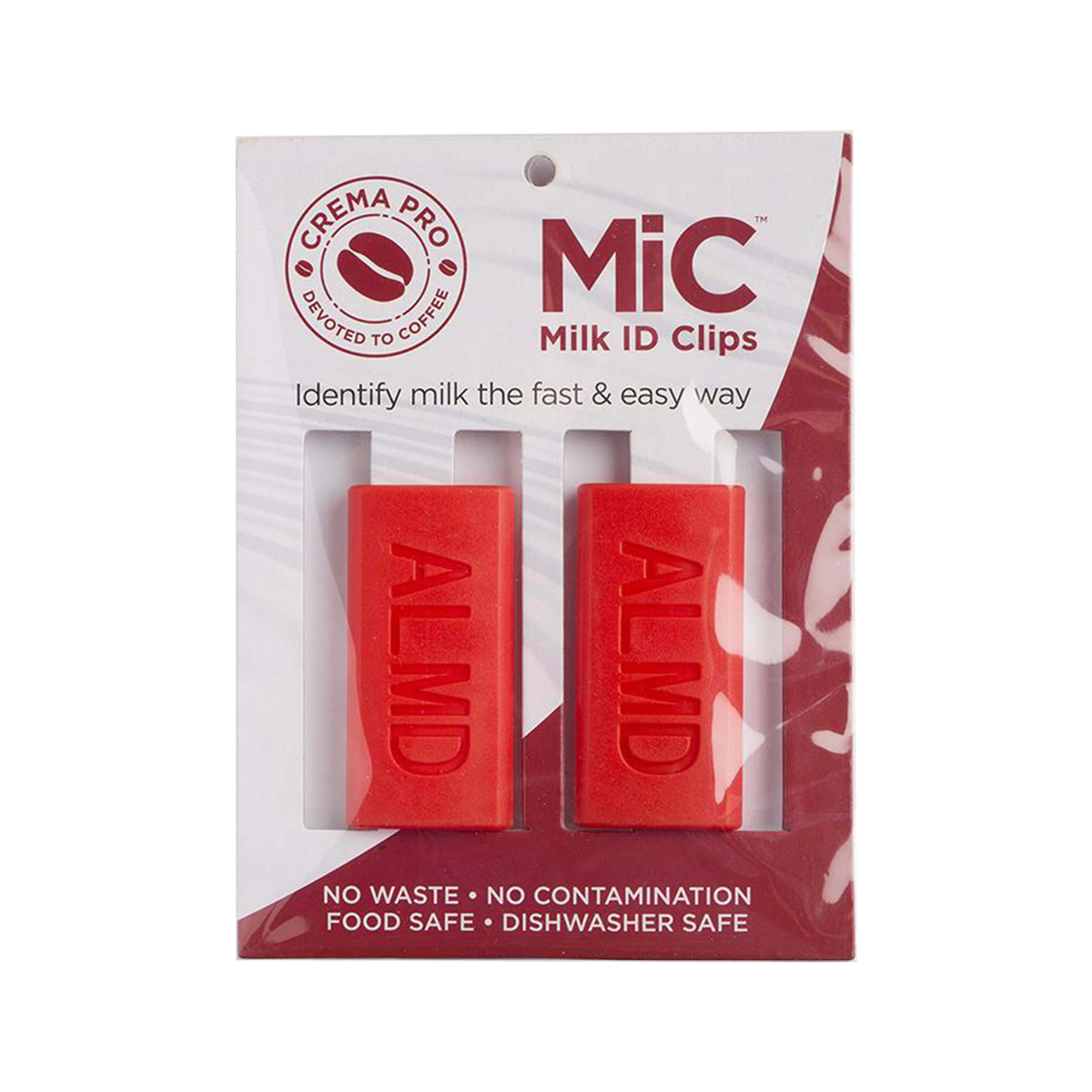 CremaPro Milk Identification Clip MIC - 2 Pack - Almond