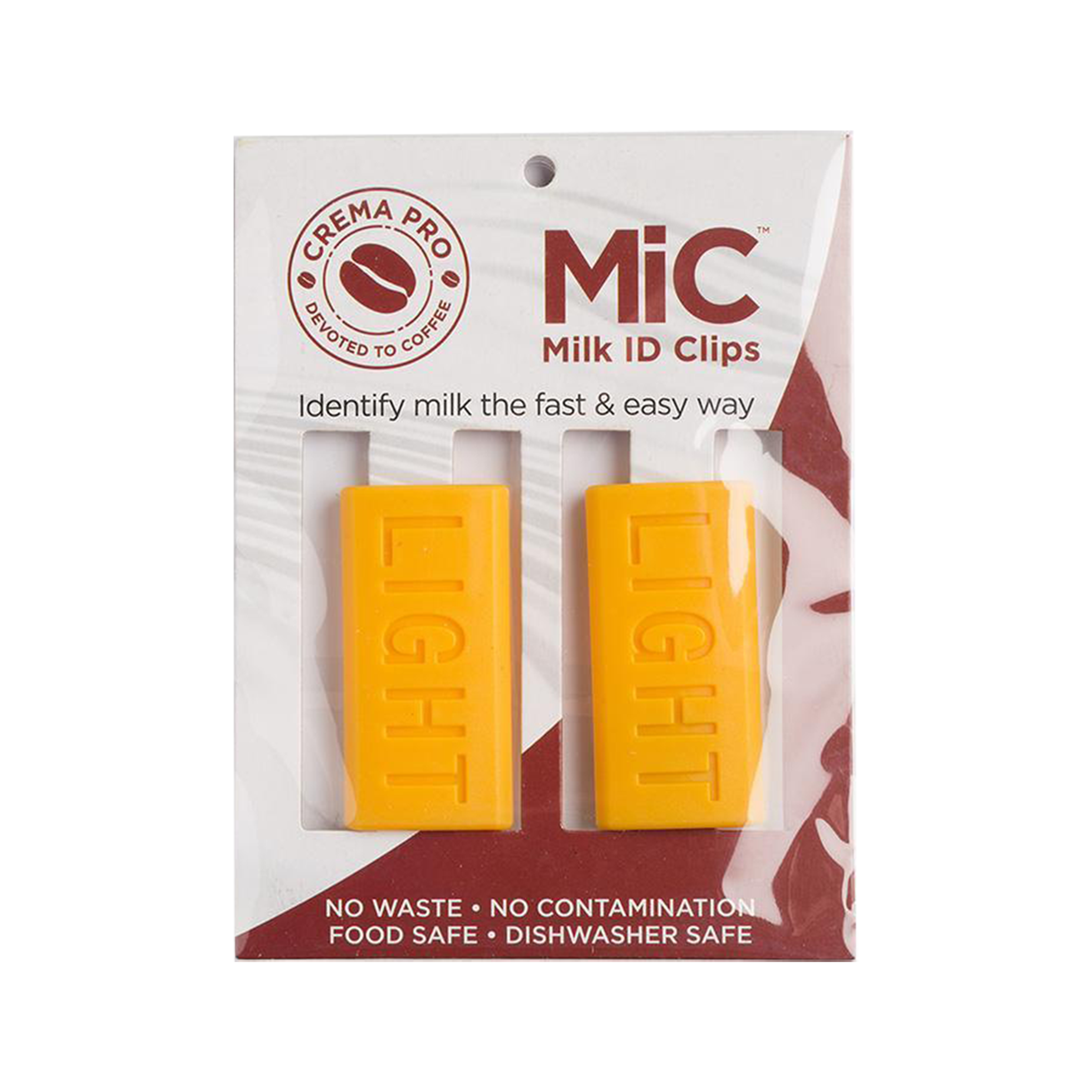 CremaPro Milk Identification Clip MIC - 2 Pack - LIGHT