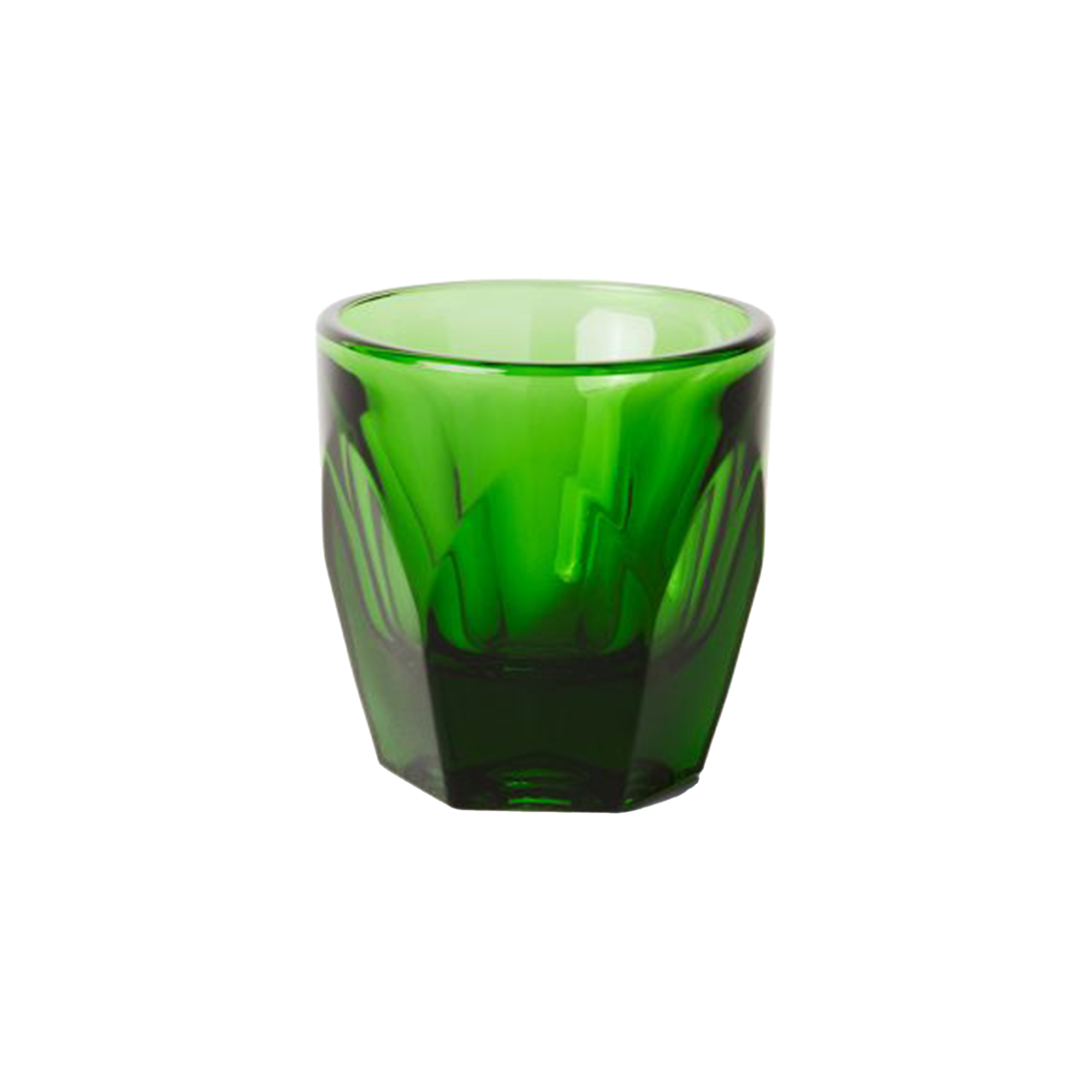 Vero Cortado Glass - Emerald Green