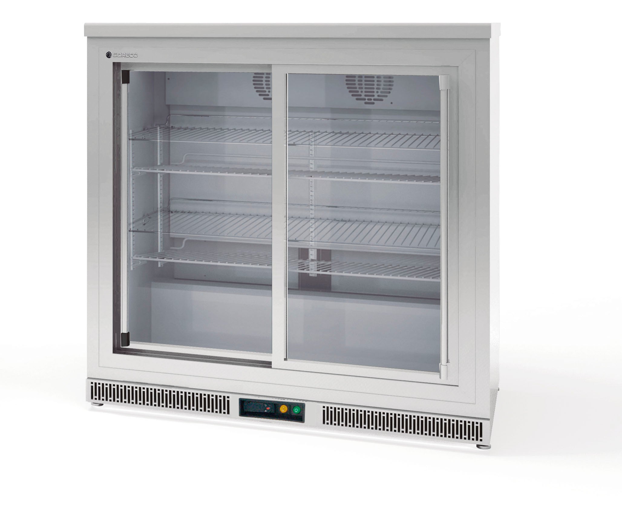 Back-bar Display Cooler (2 Door) - Stainless Steel