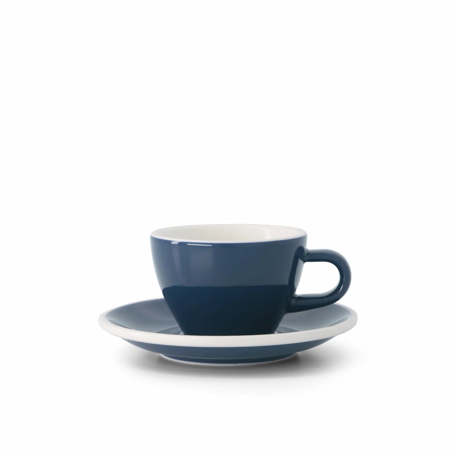 Classic Range Flat White Cup Whale 150ml - Dark Blue