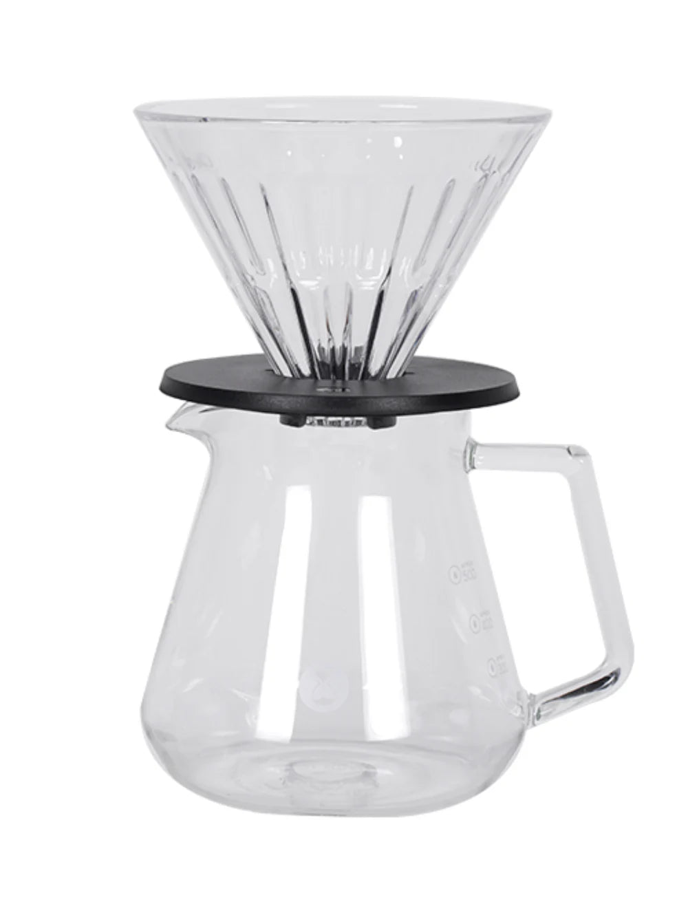 Crystal Eye Brewer Set Glass Dripper 02 600ml Black holder