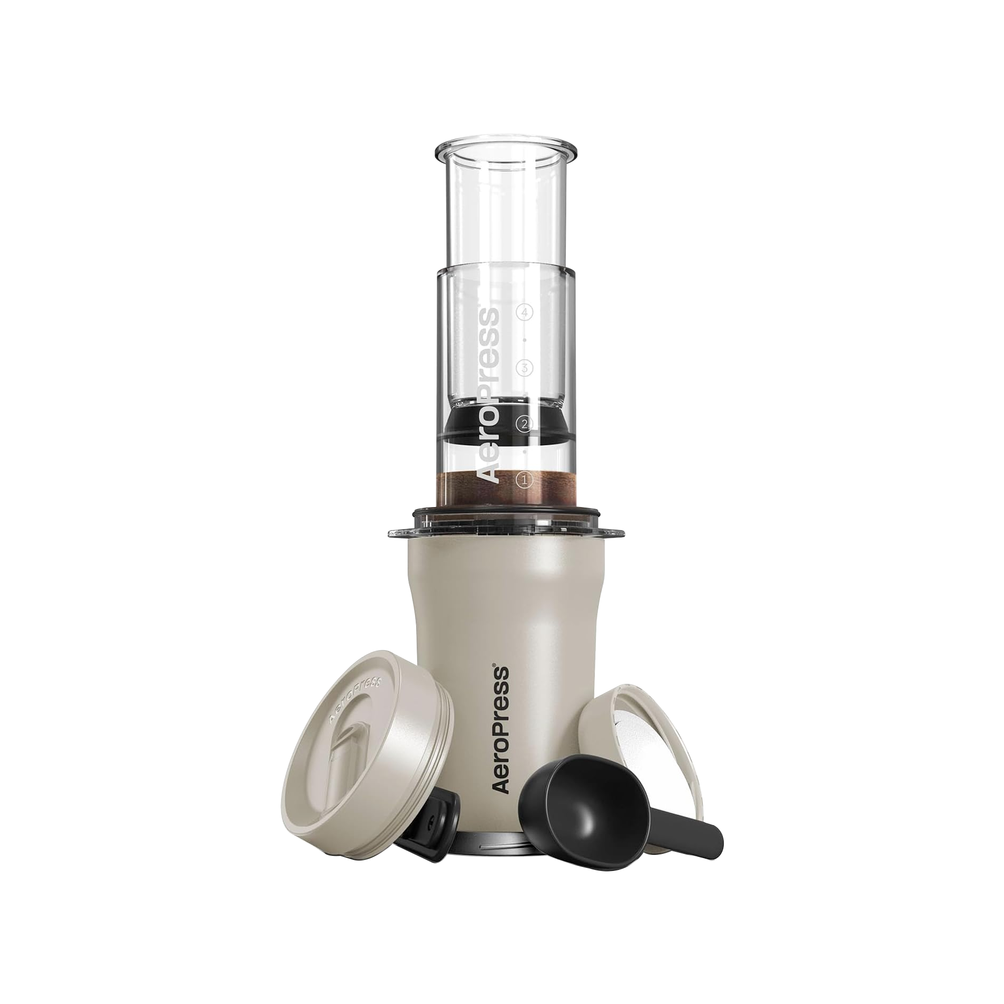 AeroPress Go Plus Coffee Maker Cream