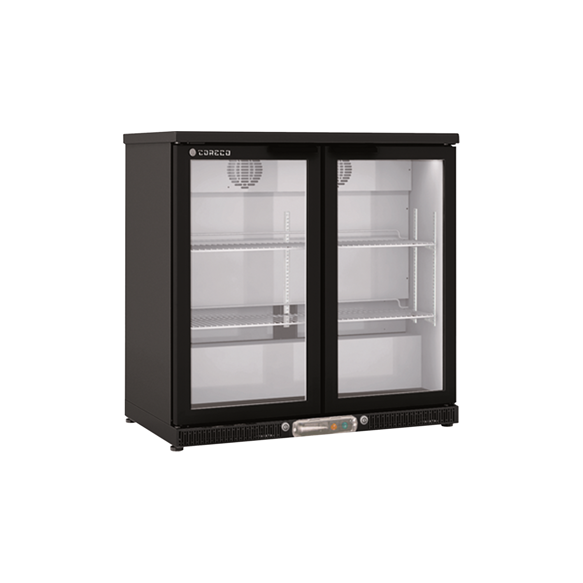 Back-bar Display Cooler (2 Door) - Black