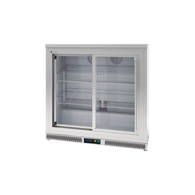Back-bar Display Cooler (2 Door) - Stainless Steel