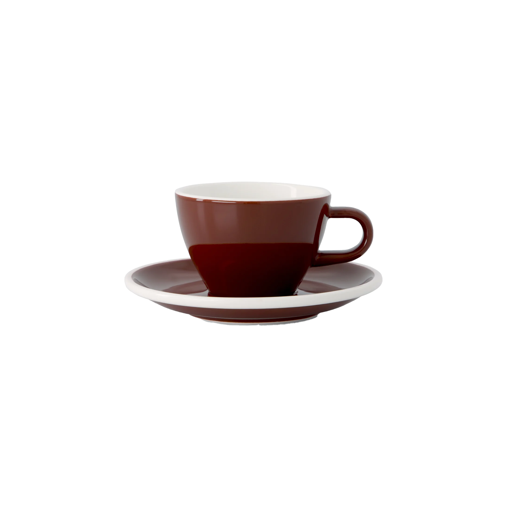 Classic Range Flat White Cup Set Weka 150ml - Brown