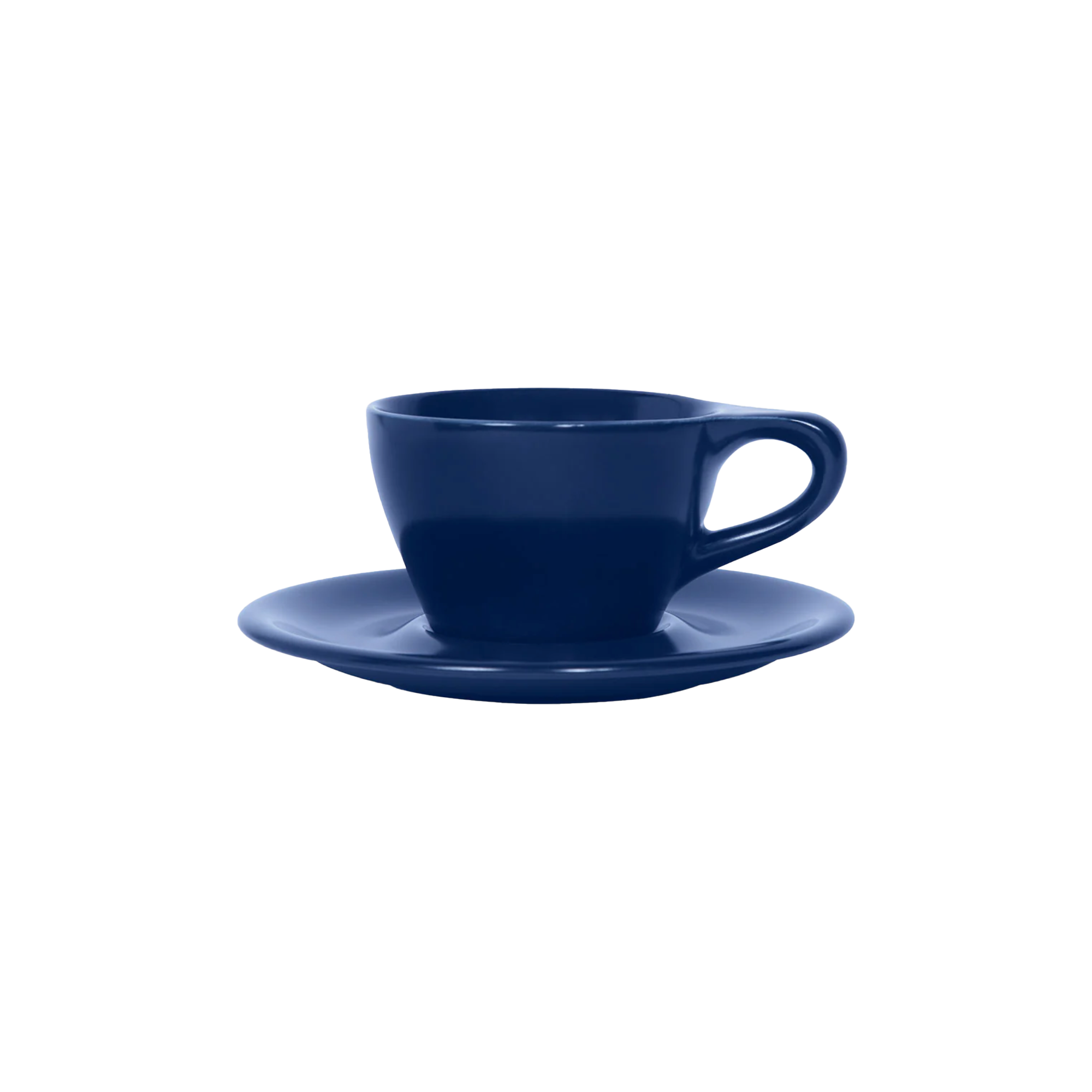 Lino Double Cappuccino Cup & Saucer 180ml - Indigo