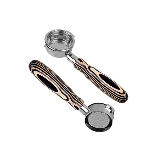 Naked Portafilter Wooden Handle Pearl White 58mm