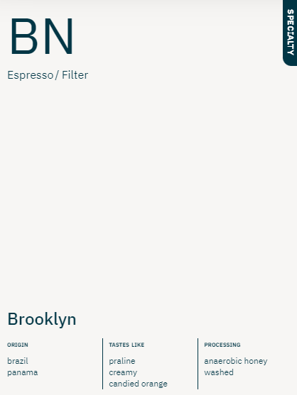 Brooklyn Blend 250g - Espresso