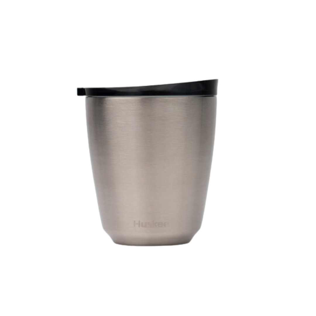 HuskeeSteel 8oz Cup & Lid - Steel