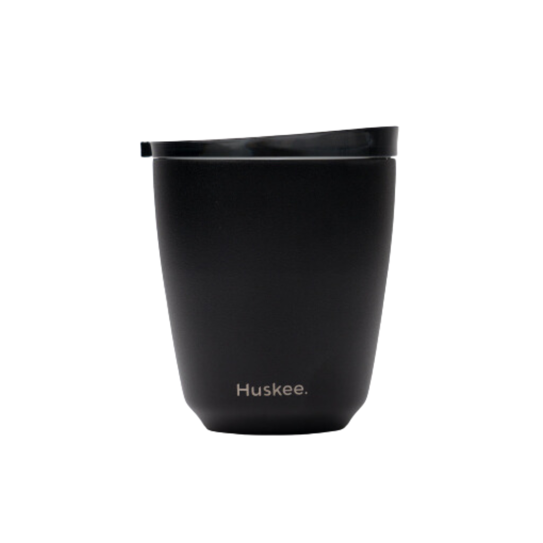 HuskeeSteel 8oz Cup & Lid - Black