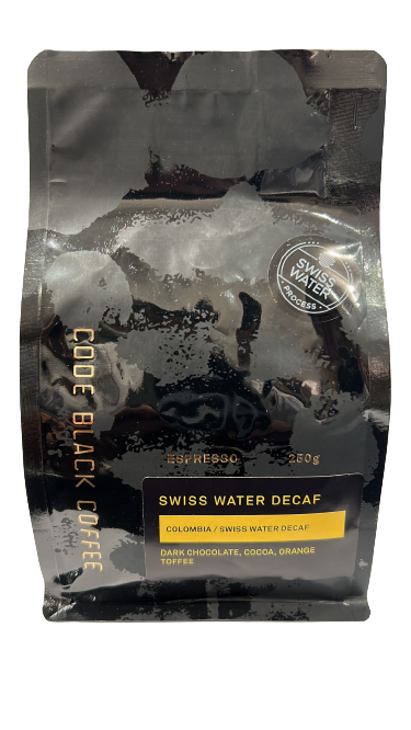 Code Black Colombia Swiss Water Decaf 250g - Espresso