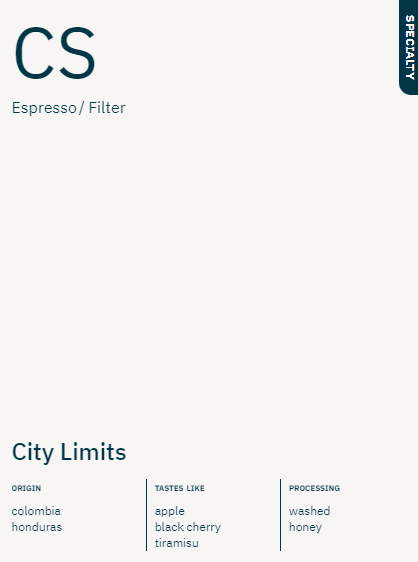 City Limits Blend 250g - Espresso