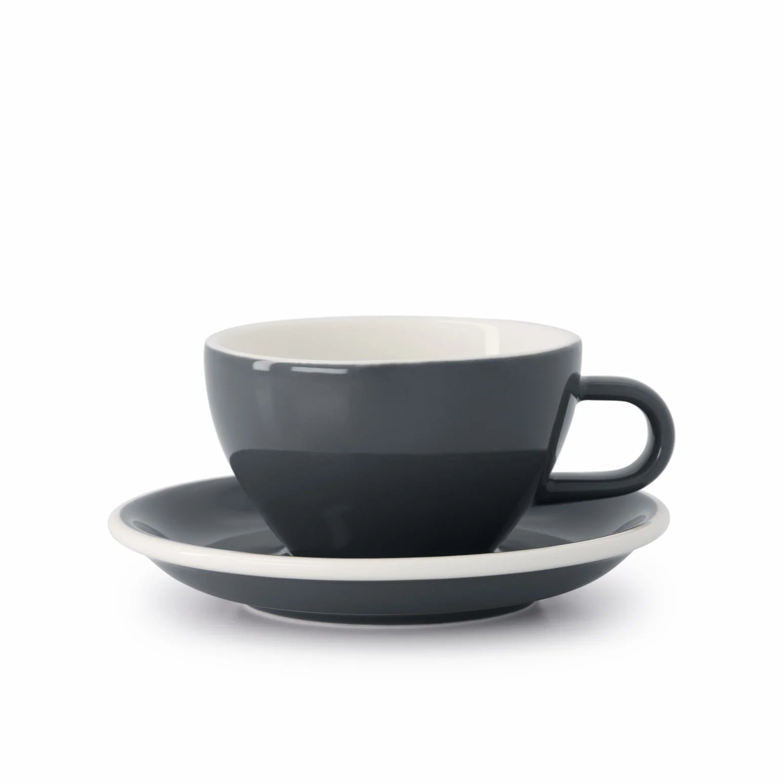 Classic Range Cappuccino Cup Dolphin 190ml - Grey