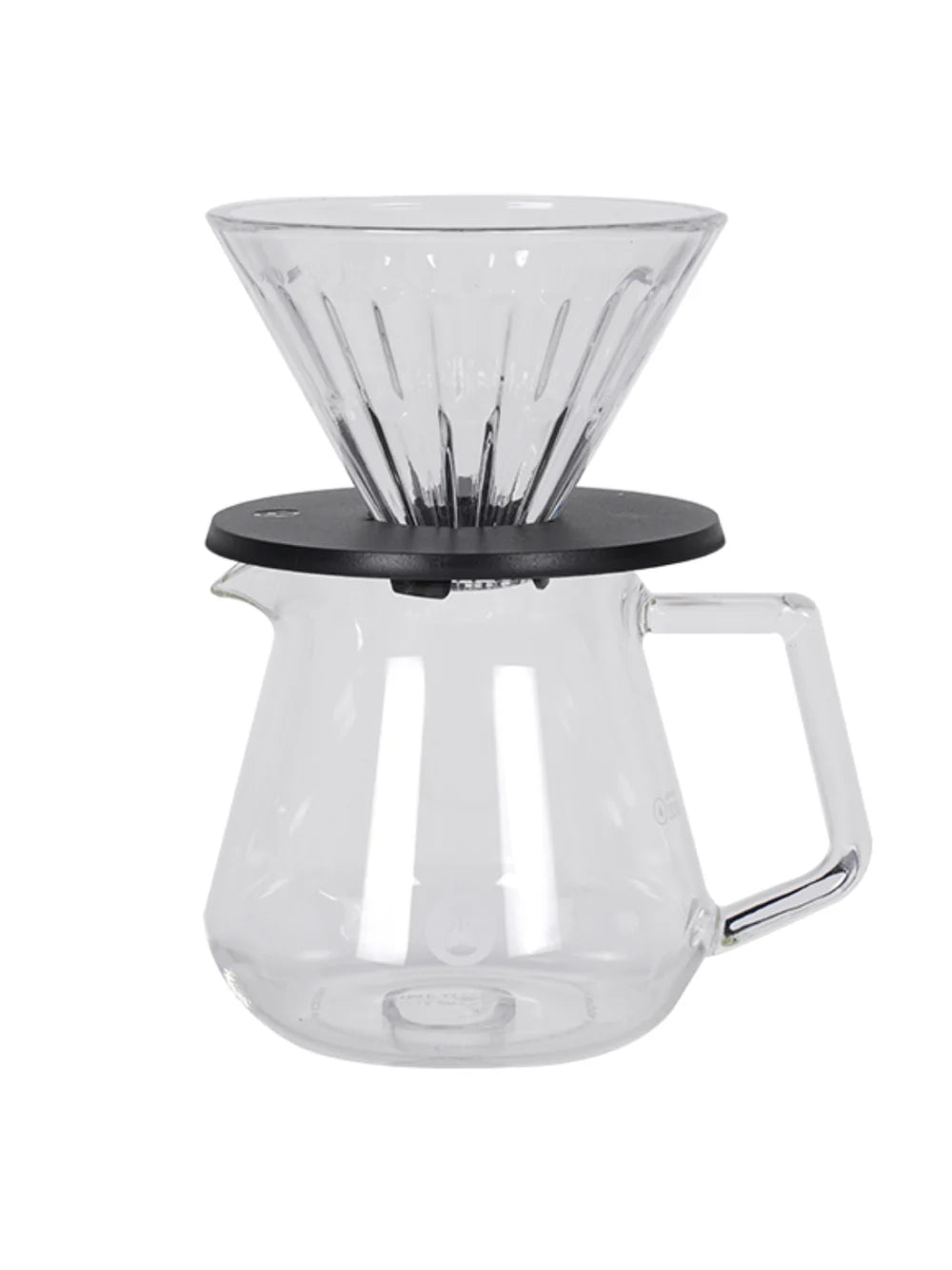 Crystal Eye Brewer Set Glass Dripper 01 360ml Black holder