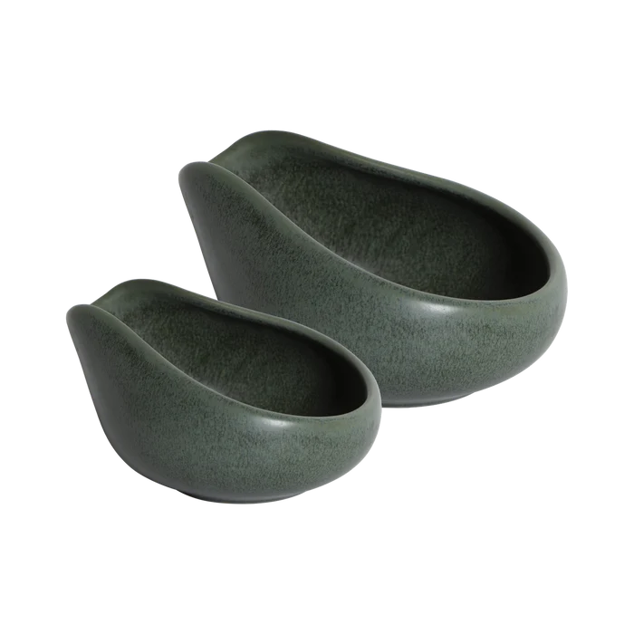 Beans Dosing Trays Set of 2 - Matte Dark Green