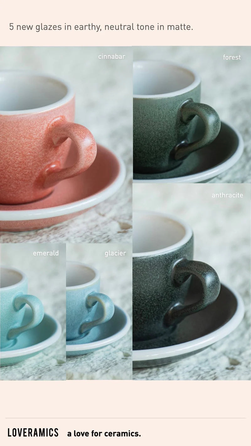 Egg Cappuccino Cup 250ml - Nature Inspired Colours