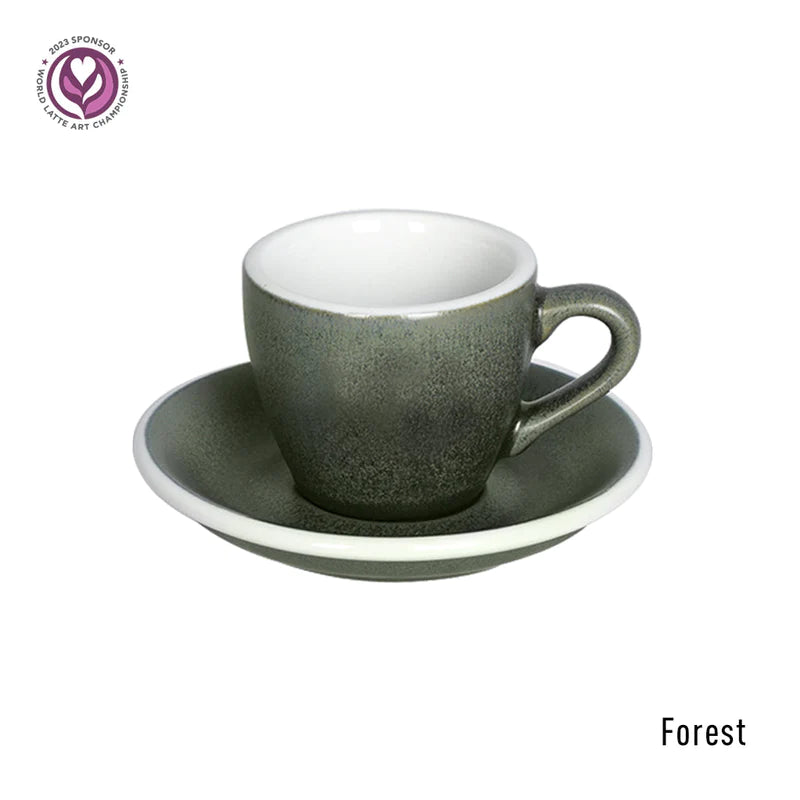 Espresso Cup & Saucer 80ml - Nature Inspired Colours