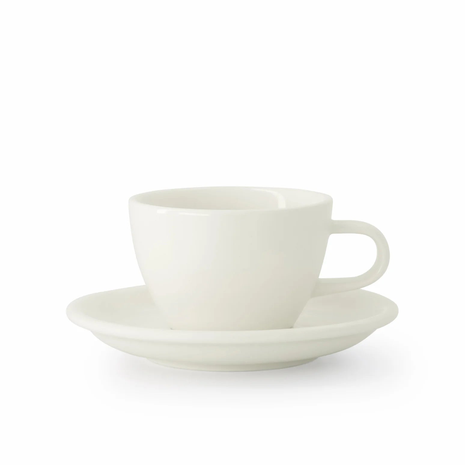 Classic Range Flat White Cup Milk 150ml - White