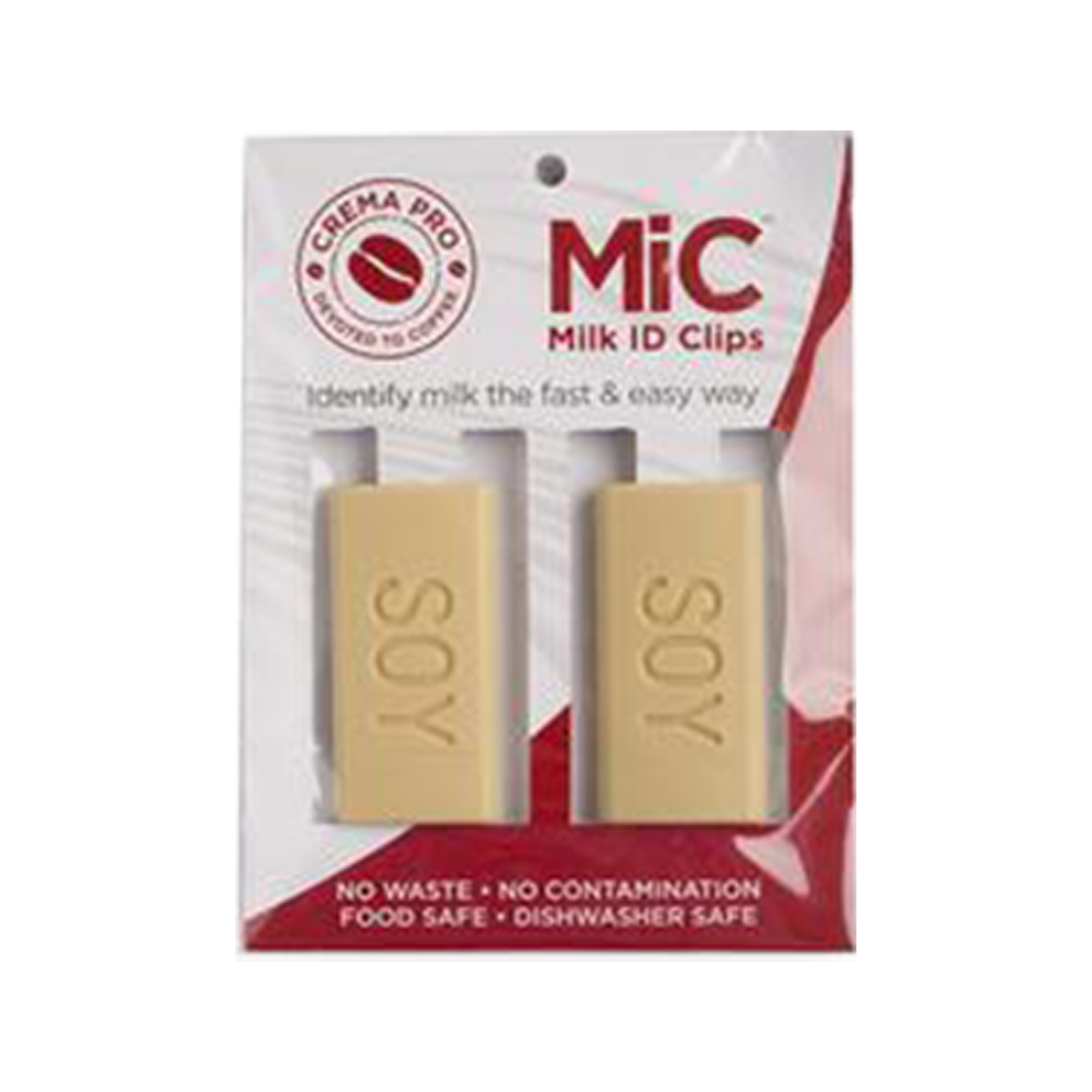 CremaPro Milk Identification Clip MIC - 2 Pack - Soy