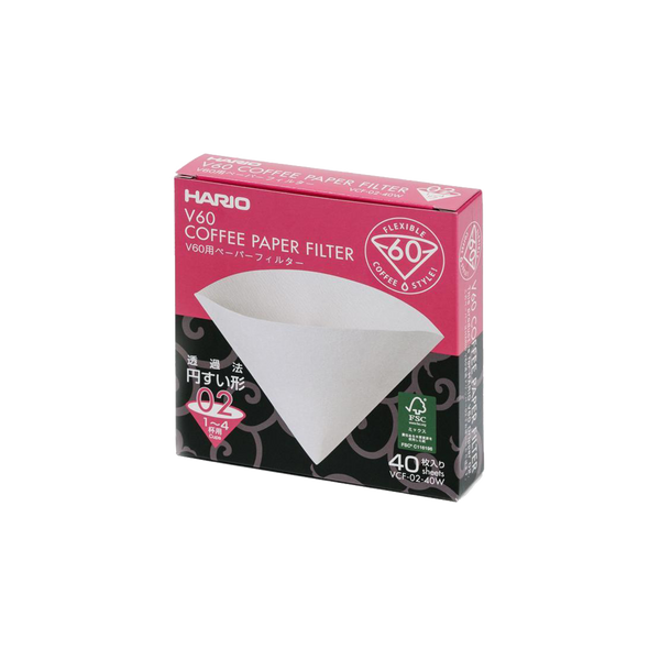 V60 Paper Filters Box 02 40pcs - White