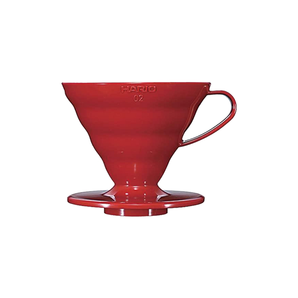 اداة تقطير القهوة هاريو في-60 أحمر بلاستيك حجم- 02 