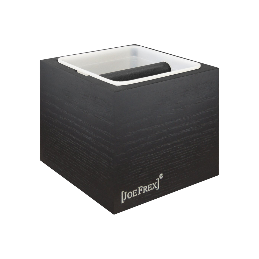 Knock Box Classic Black Natural Wood