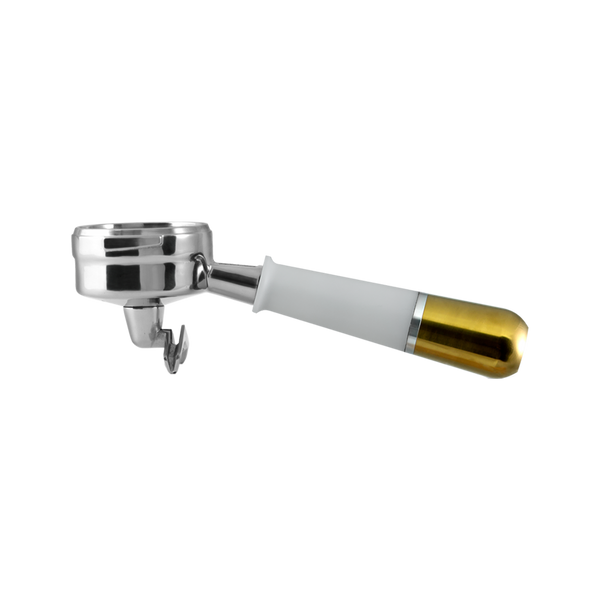 Double Spout Portafilter Breville 54mm - White/Gold