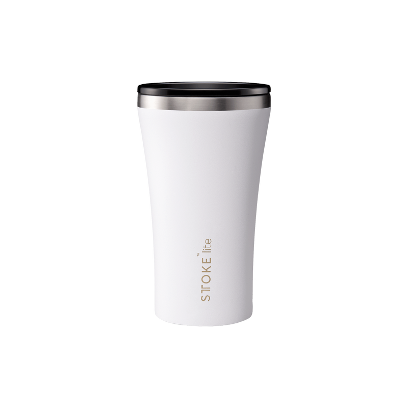 Sttoke 12oz - Frost White & Stainless Steel