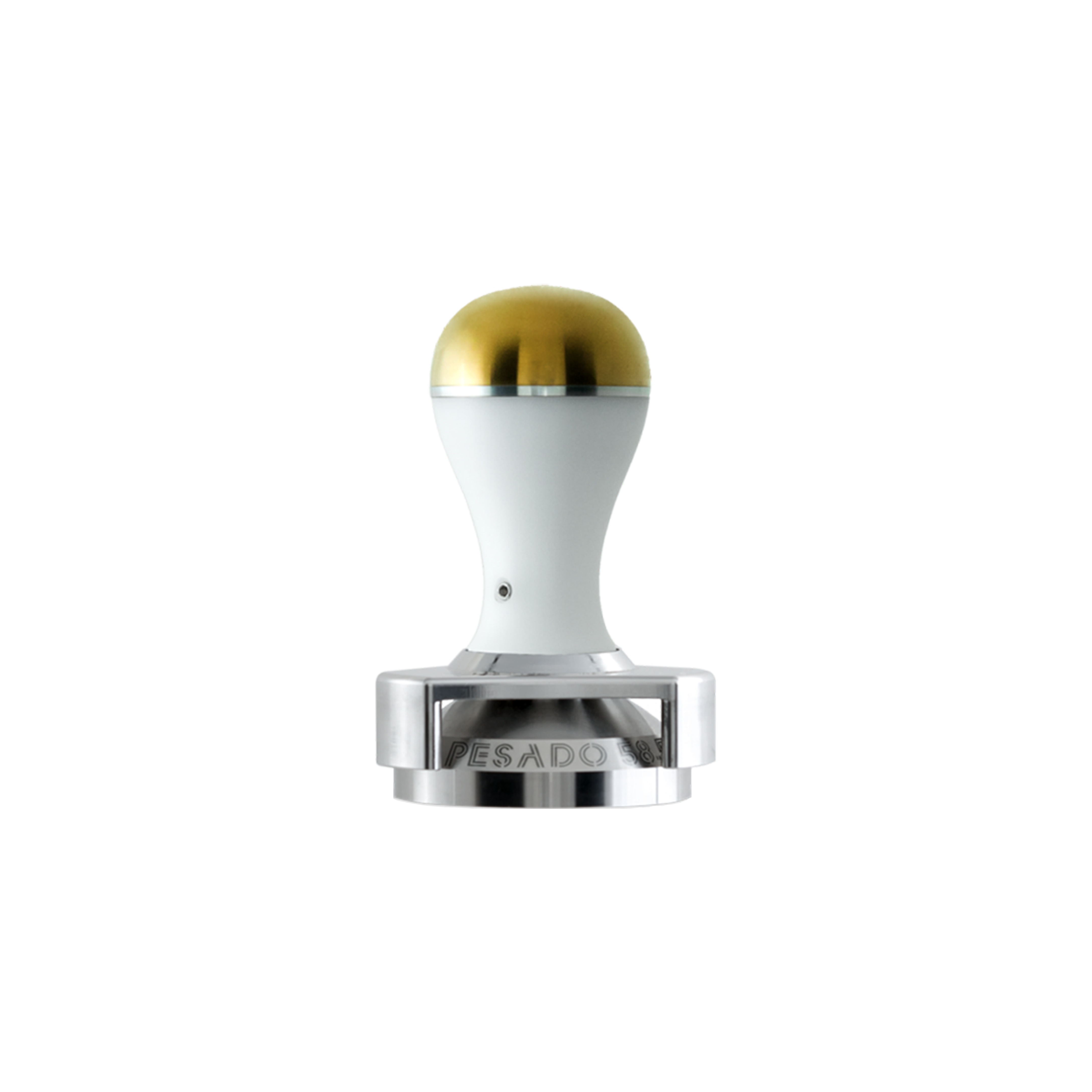 Tamper (Depth Adjuster) 58mm - White & Gold