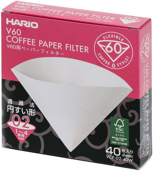V60 Paper Filters Box 02 40pcs - White