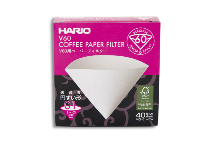 V60 Paper Filters Box 01 40pcs - White
